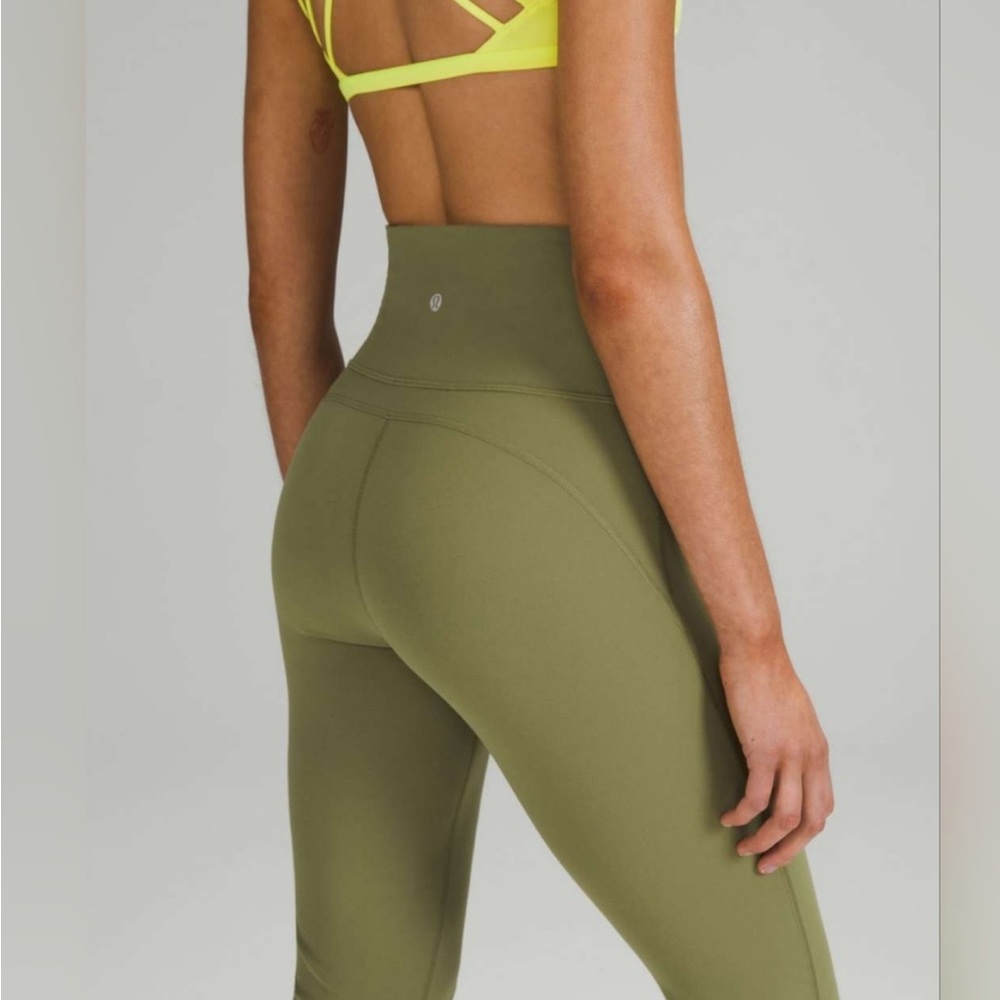 NWOT Lululemon Groove Super-High-Rise Flare Pant *Nulu (Bronze Green) Size 2
